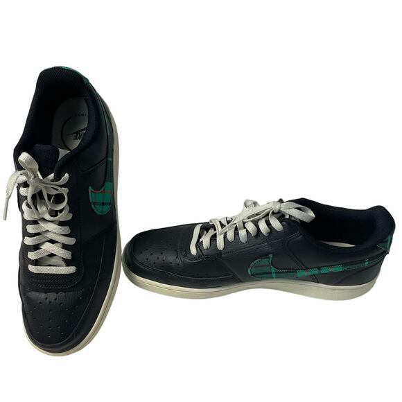 Rare - Men's Nike Court Vision Low Shoes Sneakers Black Green Red Cream Size 12 - Picture 1 of 7